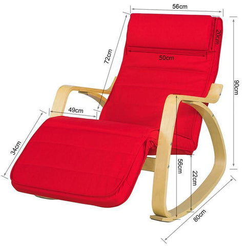 SoBuy Relaksacyjny fotel na biegunach FST16-R
