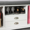 SoBuy Ławka na buty z szufladami FSR71-W