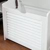 SoBuy FSR40-W Skrzynia na bieliznę Kosz na pranie Szafka łazienkow