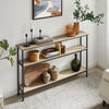 SoBuy Stół konsolowy z półkami FSB49-PZ