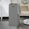 Wysoka szafka łazienkowa z koszem na pranie półki z szuflad kuchni BZR123-W