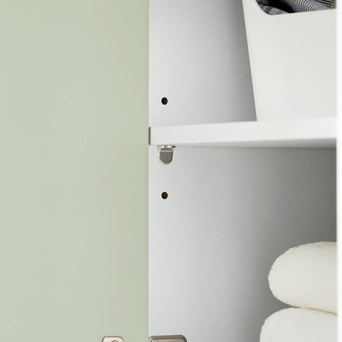Szafka łazienkowa wysoka słupek z koszem na pranie Zielony BZR137-GR