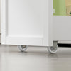 SoBuy | Szafka pod pralkę z szufladą | Zabudowa pralki stojąca zamykana | Szafka łazienkowa na kółkach z cargo | 90×60×88 cm | Nośność 120 kg | BZR229-W