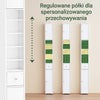 SoBuy BZR34-II-W Wysoka Szafka Łazienkowa – Wolnostojąca Smukła Szafka Łazienkowa, Wodoodporna MDF z Regulowanymi Półkami i Szufladą – Kompaktowe Meble Łazienkowe,Biały, 20 x 20 x 180 cm