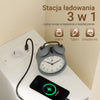 SoBuy FBT149-E-WG, Wąski Stolik Nocny z Ładowaniem i Czujnikiem LED, 20x35x60cm | 20 cm Szeroki Stolik Nocny z Wycięciem na Listwę, Oszczędność Miejsca do Małych Pomieszczeń, Biały Wygląd Drewna