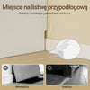 SoBuy FBT178-E-WN, wąski stolik nocny z funkcją ładowania i dotykową lampą, 22×34×60,5 | 22 cm z USB i Type-C, ściemnialna listwa LED, kabel USB 1,8 m, listwa przypodłogowa i zabezpieczenie