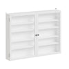 SoBuy FSB113-W Płytka Szafka Ścienna z Regulowanymi Półkami, Biały Mat, 80×12.2×60 cm