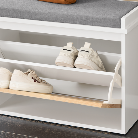 Ławka na buty z szufladami FSR179-K-WN