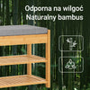 SoBuy FSR49-N Bambusowa Ławka na Buty z Siedziskiem i Szufladą – 55×30×46 cm, 2 Półki, Nośność 90 kg, Przedpokój