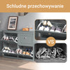SoBuy FSR64-HG+FSR79-HG, Szara Komplet na Przedpokój, Ławka na Buty + Szafka z Klapami, Głębokość 24 cm