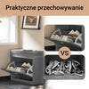 SoBuy FSR82-K-HG+FSR79-HG, Szara Komplet na Przedpokój, Ławka na Buty + Szafka z Klapami, Głębokość 24 cm