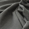 SoBuy | Nowoczesny fotel wypoczynkowy sztruksowy z pufą | Fotel kokon z podnóżkiem do salonu | 110×125×65 cm | Nośność 113 kg | FST100-DG