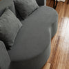 SoBuy FST101-DG Sofa Łóżko Rozkładane 2 w 1 z Funkcją Spania, Ciemnoszary, 177×107×32 cm