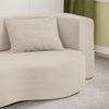 SoBuy FST101-MI Sofa Łóżko 2 w 1 Rozkładana ze Sztruksu, Beżowy, 177×107×32 cm