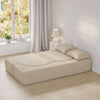SoBuy FST101-MI Sofa Łóżko 2 w 1 Rozkładana ze Sztruksu, Beżowy, 177×107×32 cm