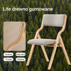 Pre-sale SoBuy FST40-HG Krzesło składane drewniane | Wygodne kuchenne i ogrodowe z oparciem