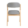 SoBuy Zestaw 4 szt. Krzesła składane drewniane z poduszka FST92-Nx4