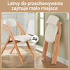 SoBuy FST92-W Białe Składane Krzesełko z Tapicerowanym Siedziskiem i Ergonomicznym Oparciem – Nośność 120 kg, Gotowe do Użycia