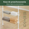 SoBuy KLS04-II-W, Teleskopowy drążek na ubrania, wytrzymały wieszak na ubrania, regulowana otwarta szafa z drążkami na wieszaki i półkami do sypialni, garderoba typu walk-in, biała