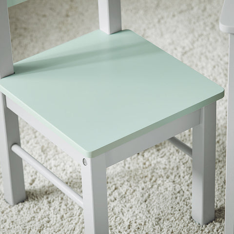 Zestaw stolik i 2 krzesła szary do Rysowania pokój dzieci KMB88-HG