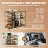 SoBuy SVW18-II-F Wózek do serwowania z 5 półkami, wózek pomocniczy, wózek na kółkach do herbaty, wózek barowy, do kuchenki mikrofalowej, regał kuchenny, regał na kółkach do pieczenia