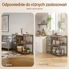 SoBuy SVW18-II-F Wózek do serwowania z 5 półkami, wózek pomocniczy, wózek na kółkach do herbaty, wózek barowy, do kuchenki mikrofalowej, regał kuchenny, regał na kółkach do pieczenia