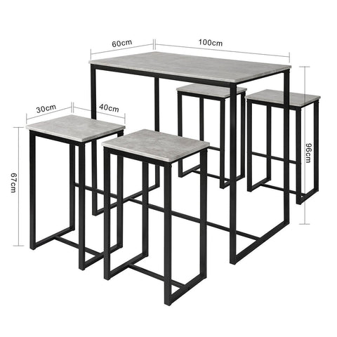 Komplet stołowy z 4 stołki OGT15-HG