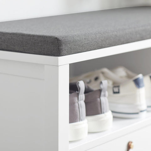 Ławka na buty z szufladami FSR106-W