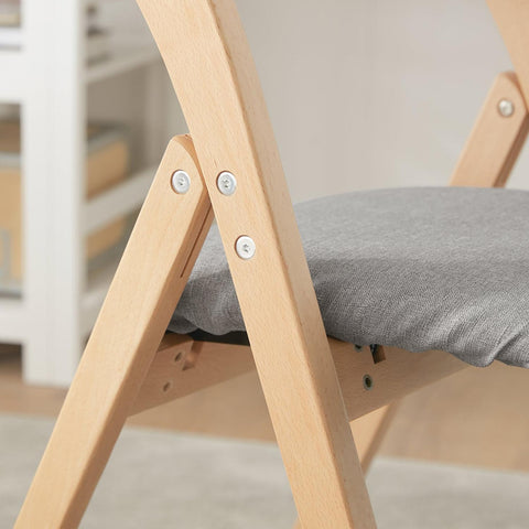 SoBuy Krzesła składane drewniane z poduszka FST92-N