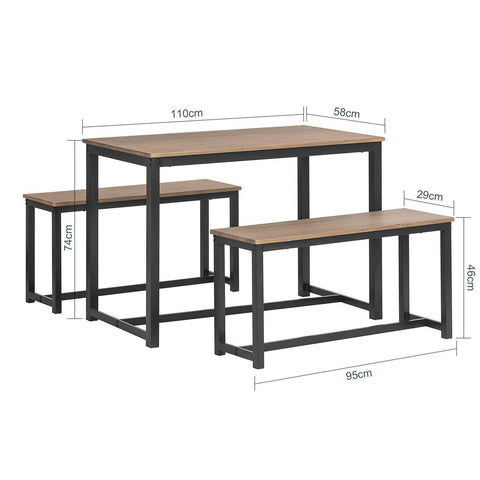 Komplet stołowy z 2 ławki OGT25-N