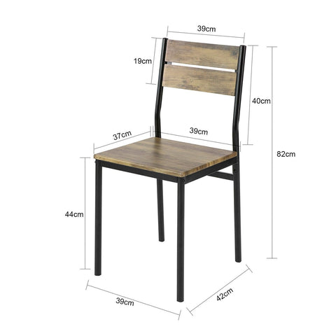 SoBuy Stół z krzesłami do jadalni, salonu, kuchni OGT28-N+FST72-N*4